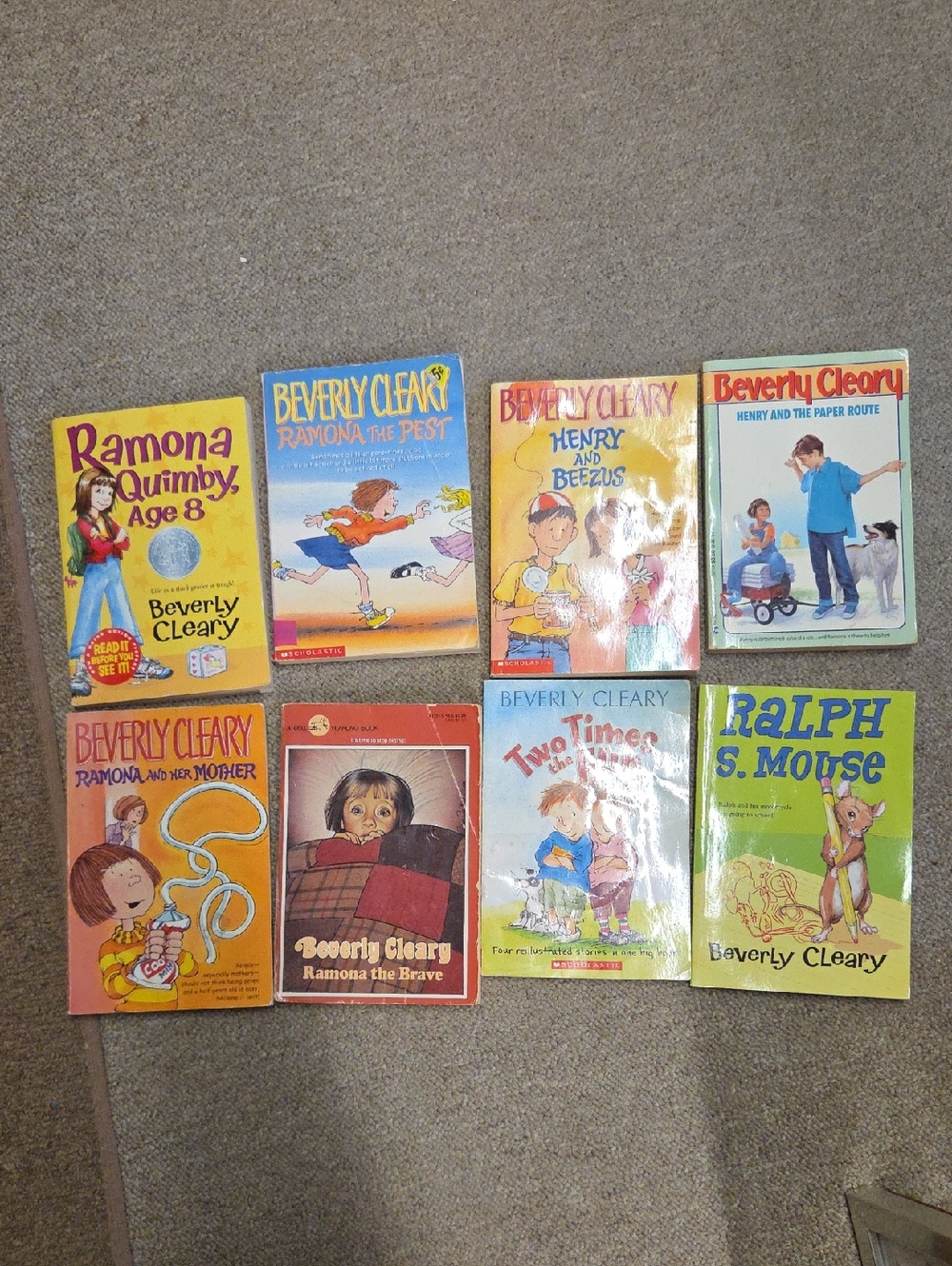 8 Beverly Cleary paperback books‎
